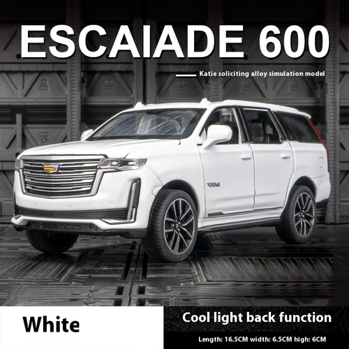 1:32 Cadillac Escalade off Road Vehicle Alloy Car Diecast Metal Model Sound Ligh - Picture 12 of 16