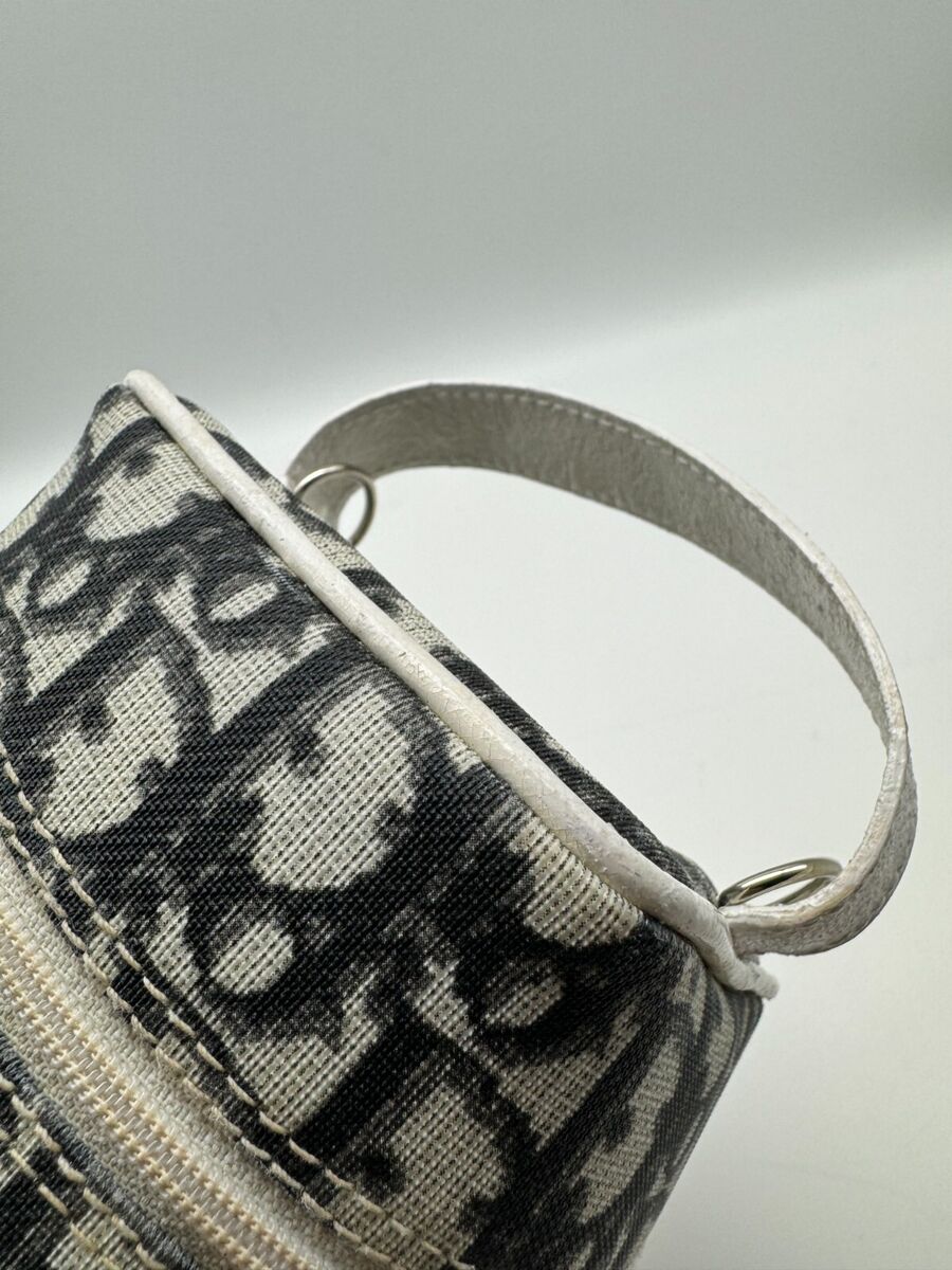 Authentic Christian Dior Vanity Bag Black Trotter No.2 Added Authentic Christian Dior Vanity Bag Black Trotter No.2 Added