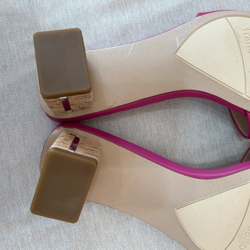 Clothing, Shoes and Accessories Women's Shoes Sandal Hot pink 2" heel size 6M - Picture 7 of 10
