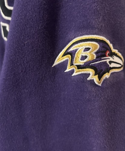 NFL Team Apparel Baltimore Ravens Purple Full Zip Hooded Jacket Size M - Picture 3 of 5