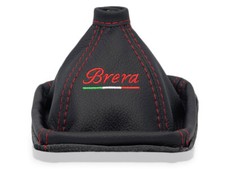 SCHALTMANSCHETTE FÜR ALFA ROMEO BRERA SCHALTSACK STICKEREI FADEN ROT Italia