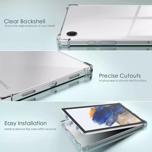 For Samsung Galaxy Tab A8 10.5 X200 Case Clear Shockproof Cover TPU Silicone - Picture 13 of 13
