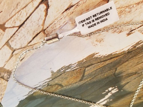 Genuine Malagasy Labradorite Cubic Zircon Black Diamond Stainless Steel Pendant - Picture 7 of 11