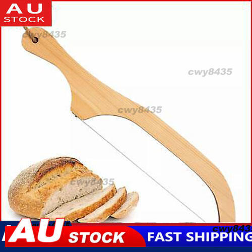 Bread Slicer for Homemade Bread 15.7 in Wooden Sourdough Bread Knife-Ergonomic`Ψ