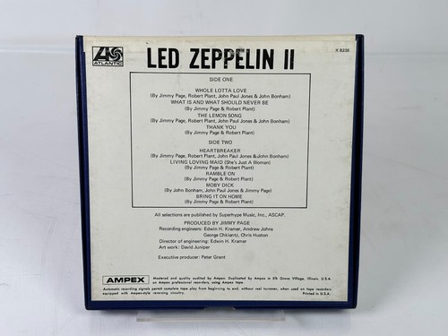 Led Zeppelin II Stereo Tape Reel 3 3/4 X 8236 Atlantic - Picture 3 of 4