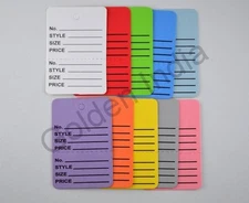 Merchandise Price Jewelry Garment Store Paper Coupon Tags Many Size & Colors