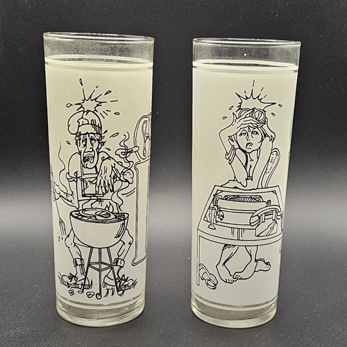 1977 Superior Cool It Tall Glas Paar Sekretär und BBQ - Bild 1 von 4