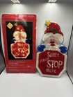 Vintage Premier Santa Please Stop Here 20 Bulb Light Christmas Window Silhouette