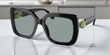 SWAROVSKI SK6001F 1001 1 Black Dark Grey 55 mm Women's Sunglasses