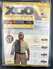 XGO Men's Size 2XL Flame Retardant Desert Sand Short Sleeve Phase 1 Made in USA