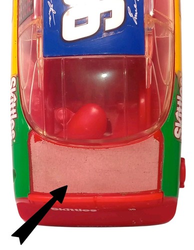 De colección 98' Ernie Irvan #36 Skittles NASCAR Candy Car Dispensador Gran Premio SIN PROBAR - Imagen 8 de 9