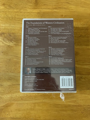 The Foundations Of Western Civilization Great Courses 8 DVDs Course Book - Imagen 2 de 3