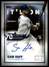 2021 Topps #70YA-SHU Sam Huff 70 Years of Baseball Autographs