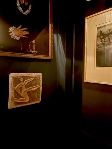 Unique Brutalist MCM Carved Relief Tile Art - Wall or Easel Mount - Picture 10 of 17