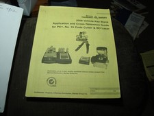 NEW Locksmith Barnes DistributionVehicle Key Blank Reference & #15 Code Cutter