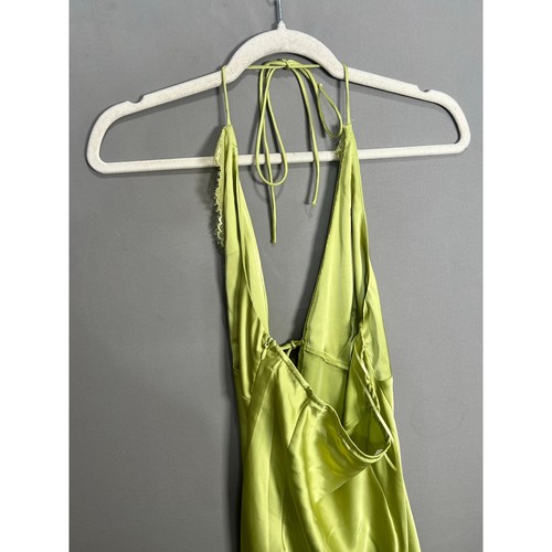 American Threads Gr. M grün Satin Spitzen Kleid Mini Tinker Bell Fee Coquette - Bild 7 von 14