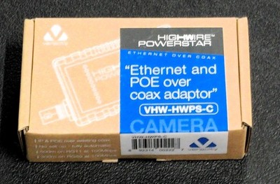 Ethernet and POE over coax adaptor