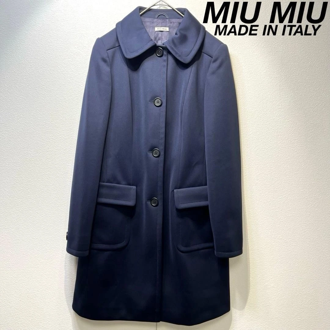 Miu Miu 蓝色标准码外套、夹克、背心女| eBay