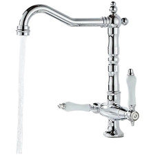 Ancien robinet lavabo cuivre composants corps double main commandes roue