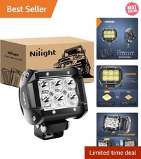 Nilight Led Pods 1Pcs 18W 1260Lm Flood Led Off Road Lights Super Brigh