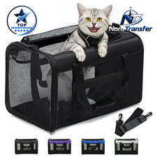 Katzentransportbox Weich Flugzeugtauglich Faltbar Schwarz bis 6kg für Katzen Katzentransportbox Weich Flugzeugtauglich Faltbar Schwarz bis 6kg für Katzen
