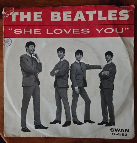 The Beatles She Loves You/I'll Get You 7" Swan S-4152 45 RPM Original Cover