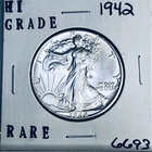 1942 LIBERTY WALKING SILVER HALF DOLLAR HI GRADE U.S. MINT RARE COIN 6693