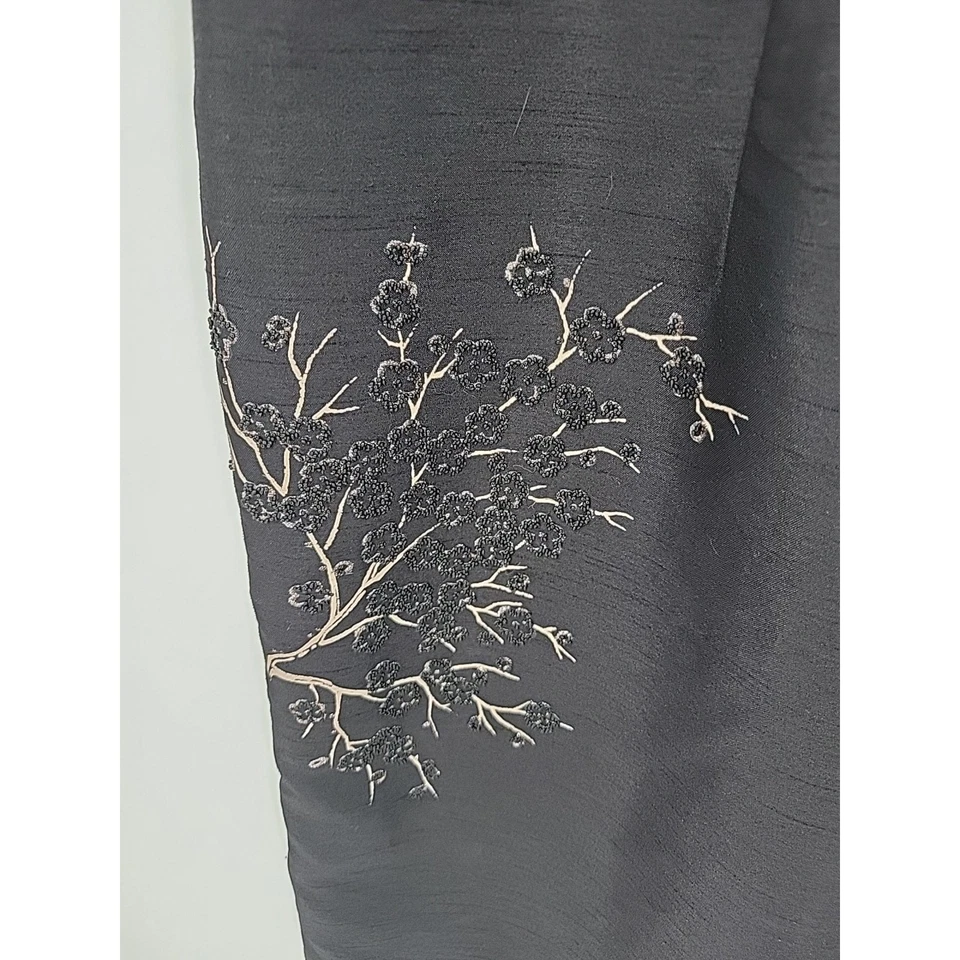 Vestido Vaina Vintage AGB Negro Adornado Floral Oscuro Fiesta Romántica Años 90 Talla 8 Foto 3 de 4