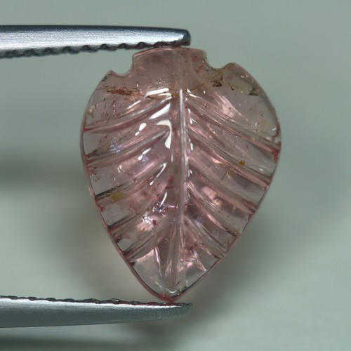 2.65 Cts_Ravishing Best Color_100 % Natural Unheated Pink Tourmaline_Carving
