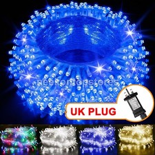 UK Fairy String Lights 10-100m Mains Plug In Christmas Tree Indoor & Outdoor LED