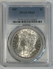 1887 Morgan Silver $1 Dollar Coin PCGS MS 62