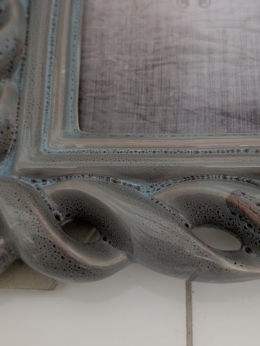 Grasslands Road Stonebridge gestanzter Twist Fotorahmen reaktive Glasur 4x6 schwer  - Bild 5 von 14