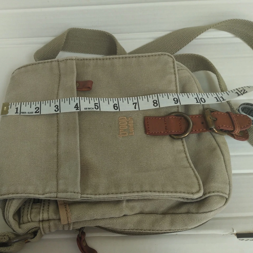 Troop London Classic Canvas Cross Body Shoulder versatile Unisex Bag. Used - Image 3 of 4