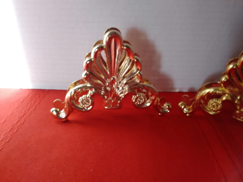 Cuchillo servilletero vintage 2 pares color dorado soporte para correo estilo Leonard Foto 3 de 4