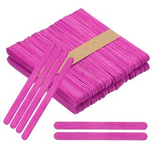 100Pcs Crafts Sticks, 4.5 Inch Wooden Sticks for Crafts, Rose