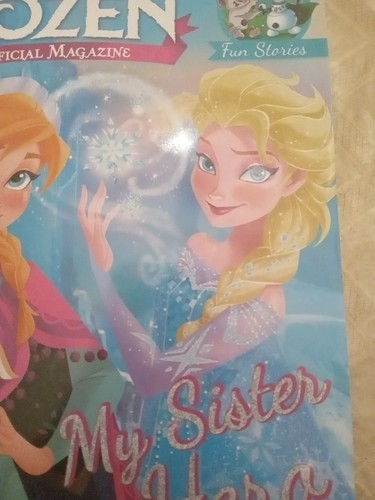 Disney Frozen Official Magazine "My Sister My Hero" Fun Stories Snowflakes Comic - Picture 8 of 24