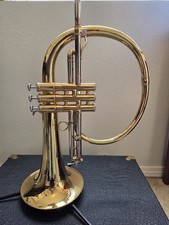 Ultra Rare and Unique Mario Corso Flugelhorn With Original Case and Mouthpieces