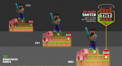 Minecraft - Lampe Figurative - Photo 3/10