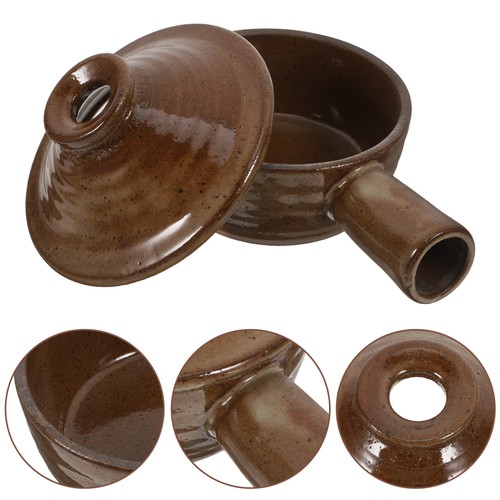 Pequeña olla para hornear con tapa microondas utensilios de cocina de cerámica cazuela china - Imagen 1 de 12