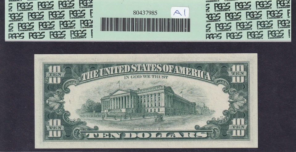 $10 1969 Atlanta Federal Reserve Note Fr.2018-F - PMG MS65 EPQ - Image 2 of 2