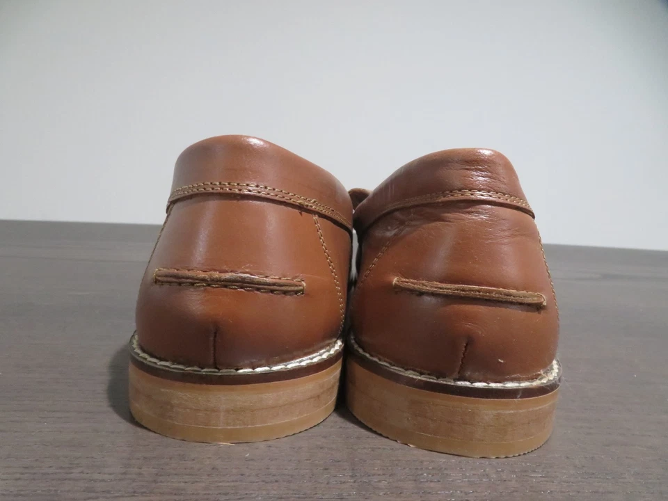 Asos Penny Mocasines Para Hombres 13 Marrón Borla Zapatos Sin Cordones Zapatilla Sólida Informal Foto 4 de 4