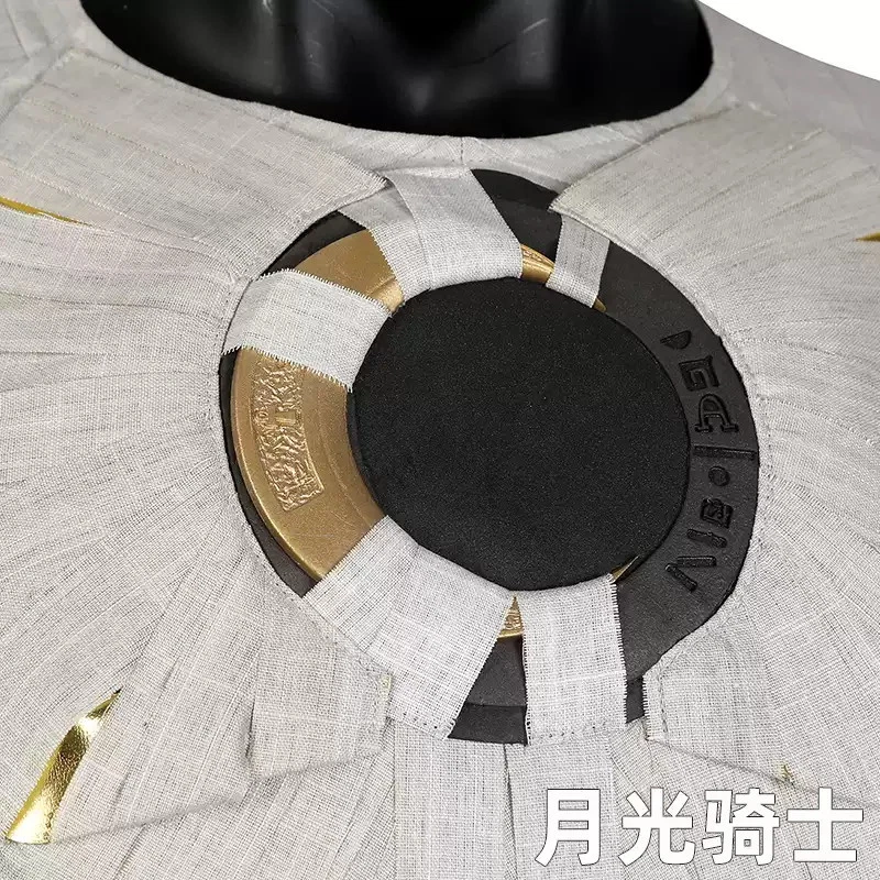 New Moon Knight Marc Spector Cosplay Costume Halloween Jumpsuit Outfit Uniform - Image 4 of 4