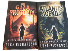 Luke Richardson Eden Black Thriller (2 Book)  Atlantis Agenda, The Giza Protocol