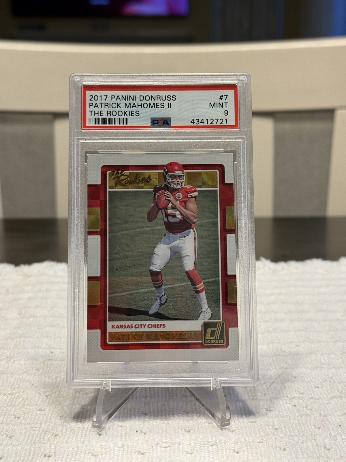 Patrick Mahomes Panini Donruss the Rookies #7 Base