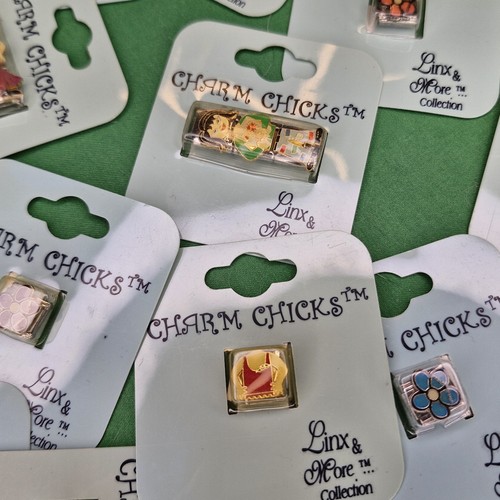 Set 34 Linx & More Charm Küken Links Damen, Blumen, Mode, bunt die meisten neu in Verpackung - Bild 17 von 23