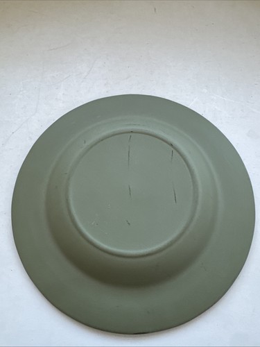 Vintage Wedgwood jasperware celadon nautical knots sailboat ashtray 7 inches dia - Bild 3 von 4