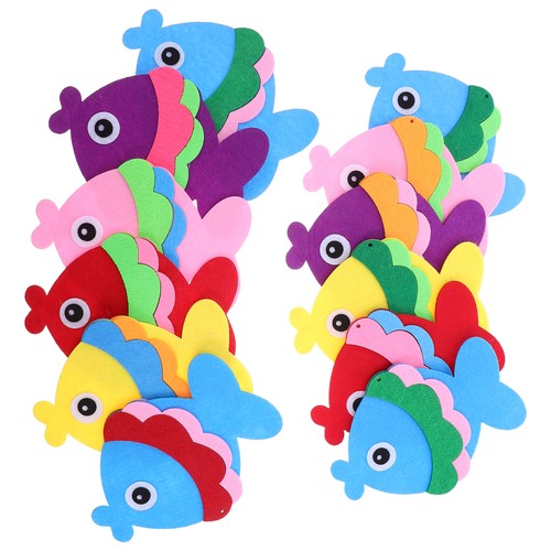  12 piezas decoraciones para colgar en la pared de peces para sala de estar bajo el mar ambiente - - Imagen 7 de 12