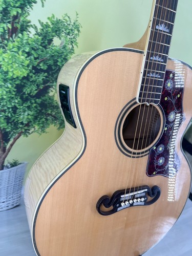 NUEVA Guitarra Eléctrica Acústica Madera SJ200 6s Arce B&S Superior Abeto Sólido - Imagen 7 de 24