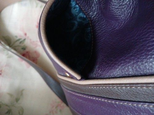 Bolso Bandolera Stone Mountain Púrpura Marrón Tostado Cuero Genuino Bolsillos - Imagen 18 de 20
