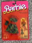 Vintage 1984 Twice as Nice Barbie Fashion Dress Clutch Purse Shoes NEW